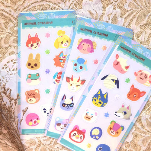 Animal Crossing Clear Stickers