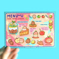 Pine-apple & Kiwi | Menu Postcard Prints