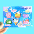 Sea Bunny Desserts | Menu Postcard Prints