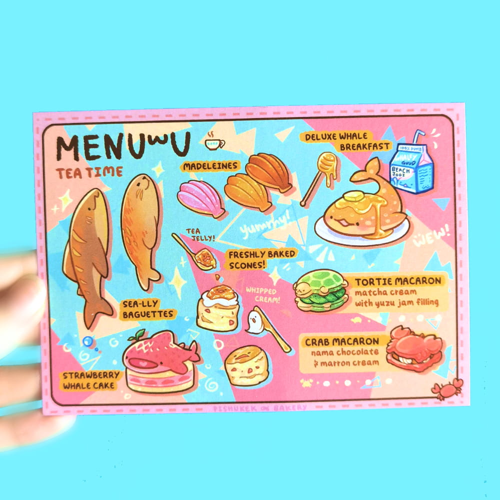 Tea Time | Menu Postcard Prints