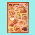 Singapore Bread | Menu Postcard Prints