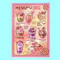 Parfait & Mocha | Menu Postcard Prints