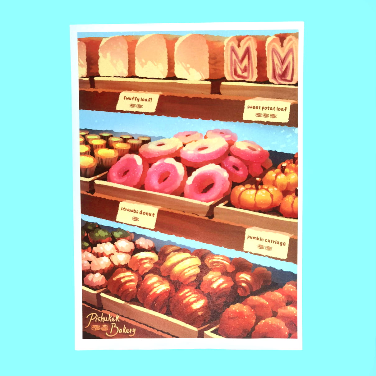 Bread Shelf | Bakery Postcard Print