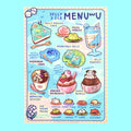 Jelly & Ice | Menu Postcard Prints