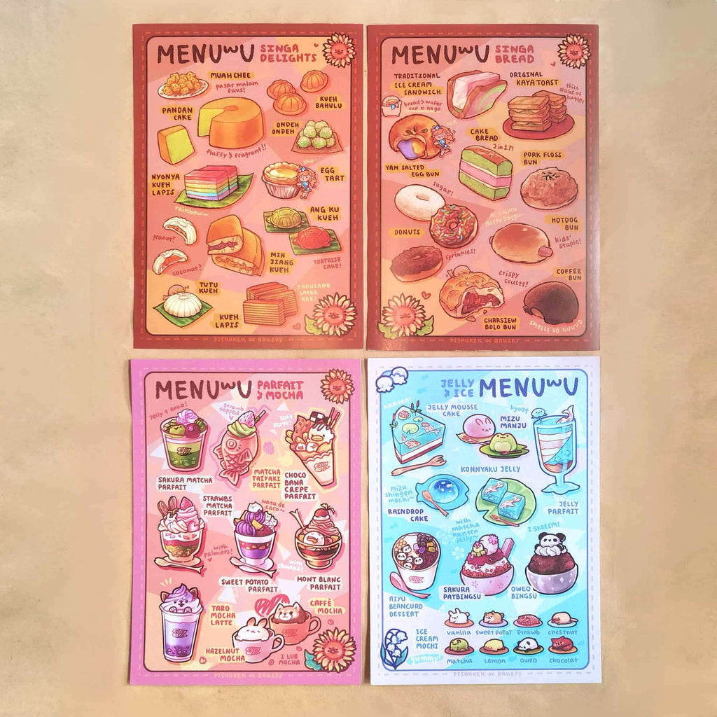 Singapore Bread | Menu Postcard Prints
