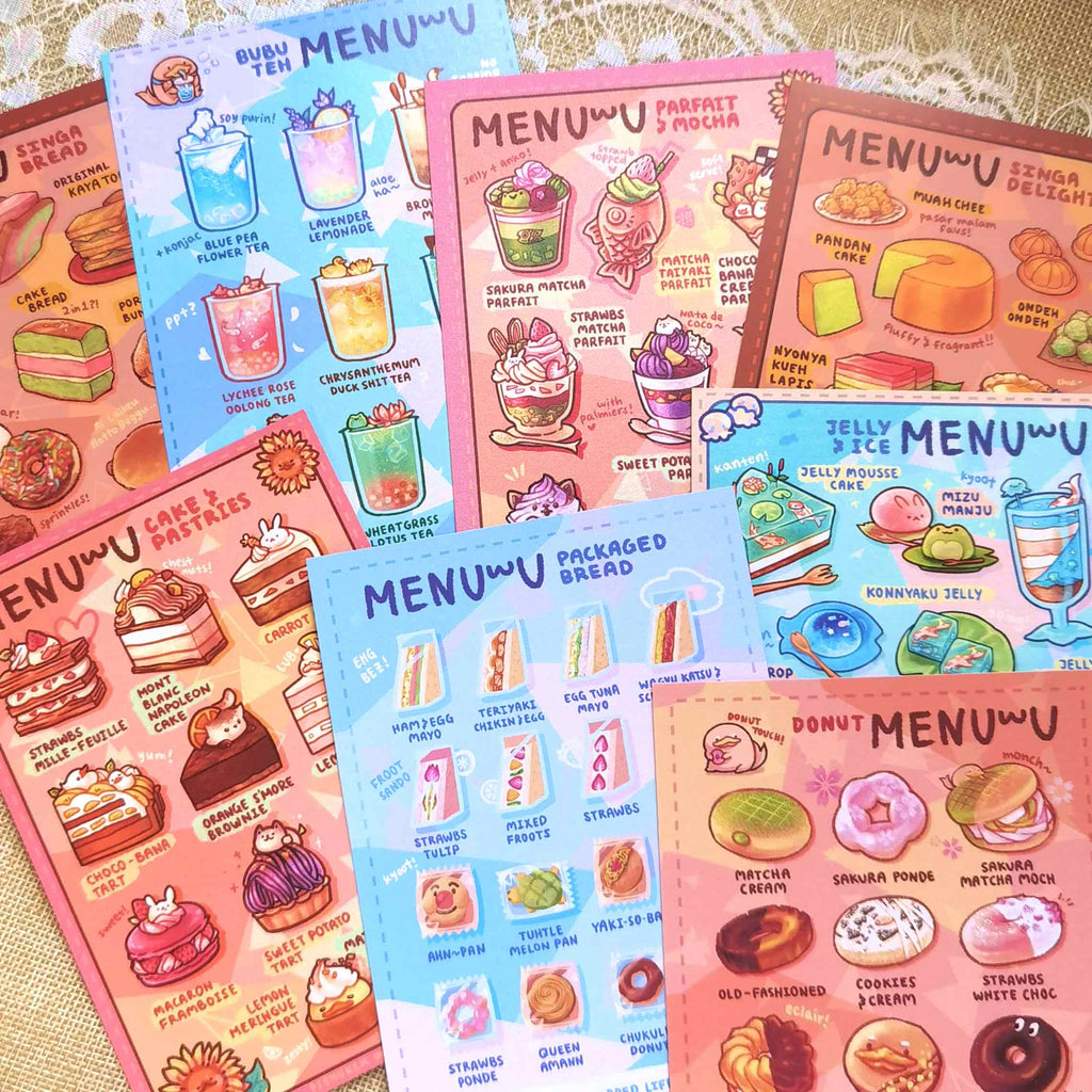 Singapore Bread | Menu Postcard Prints