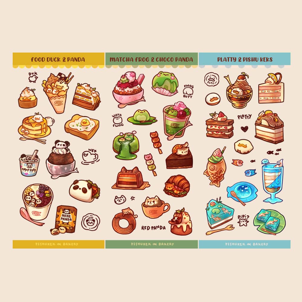 Bakery 1 Sticker Sheets