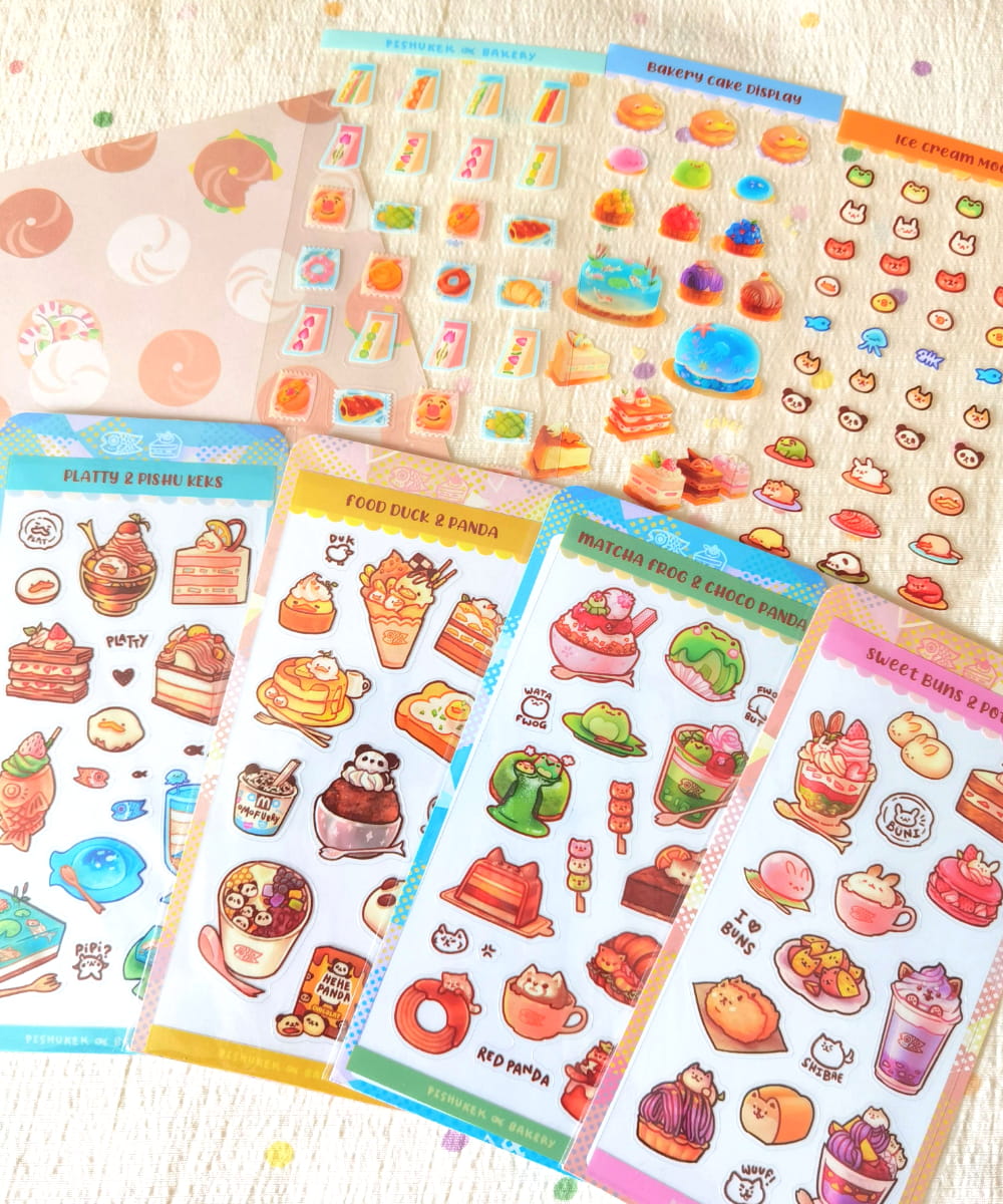 Bakery 1 Sticker Sheets