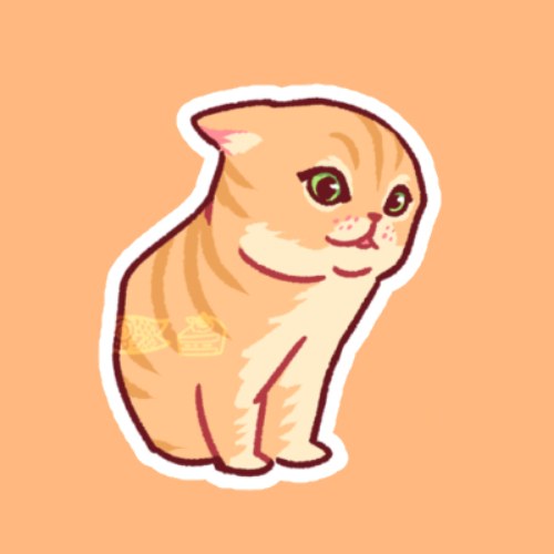 Blabber cat (left)