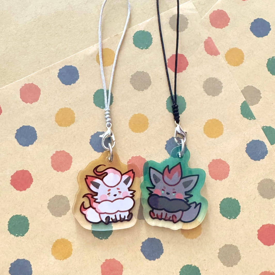 Matchy Pokes Phone charm