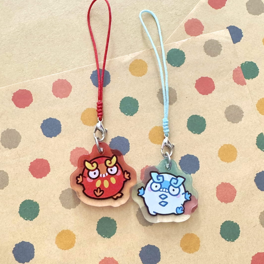 Matchy Pokes Phone charm