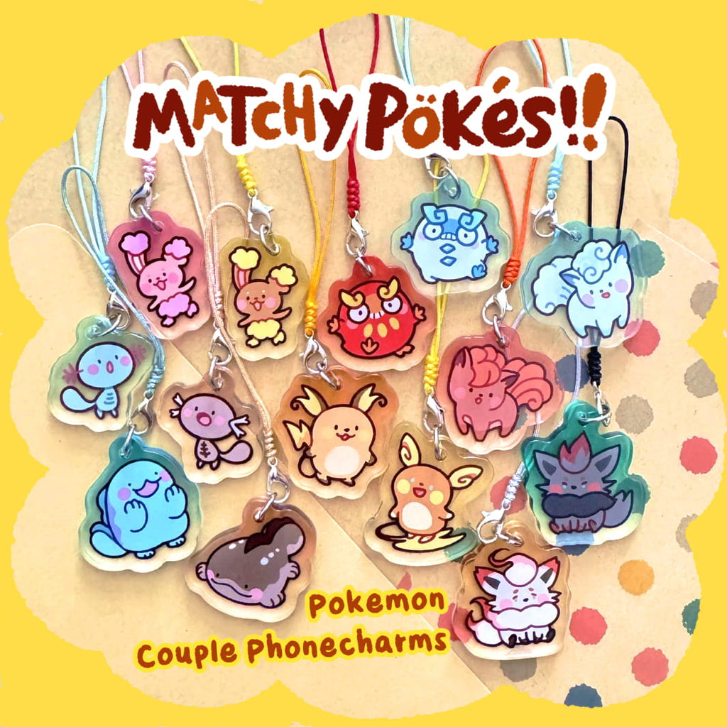 Matchy Pokes Phone charm