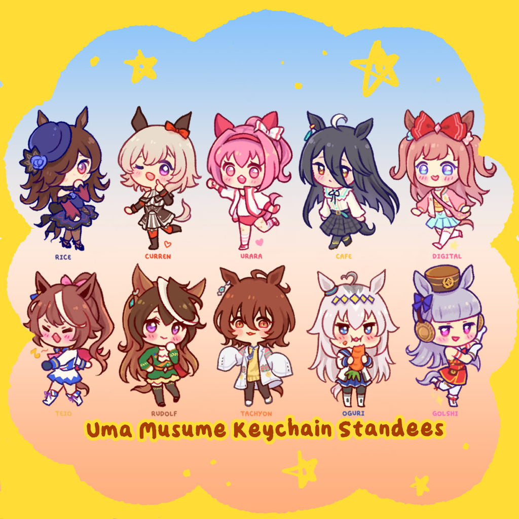 Uma Musume Standee Keychain