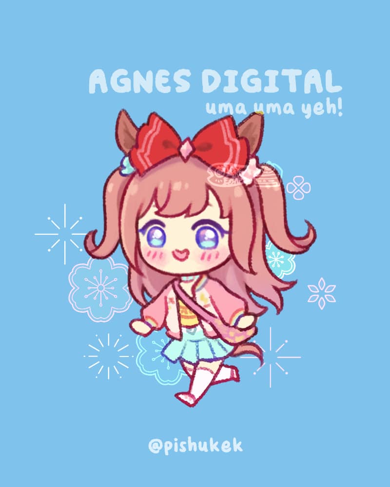Uma Musume Standee Keychain