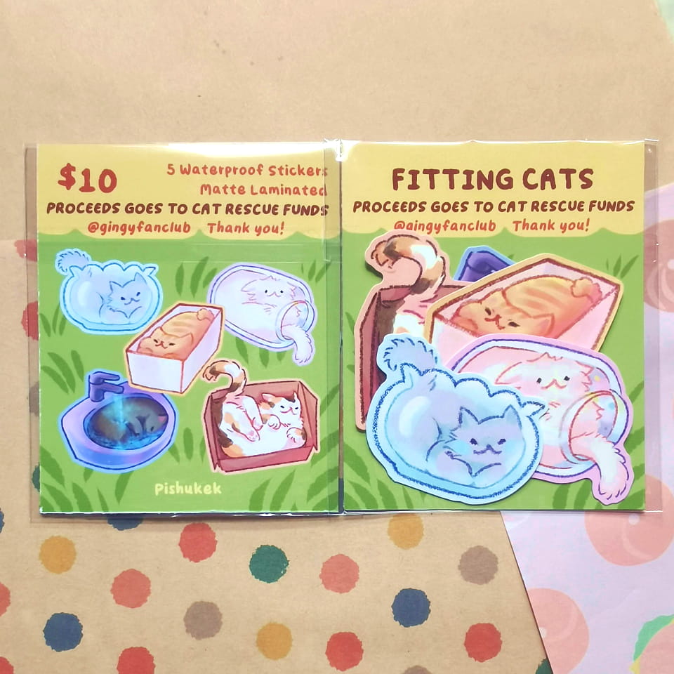 Cats Fundraising Stickers