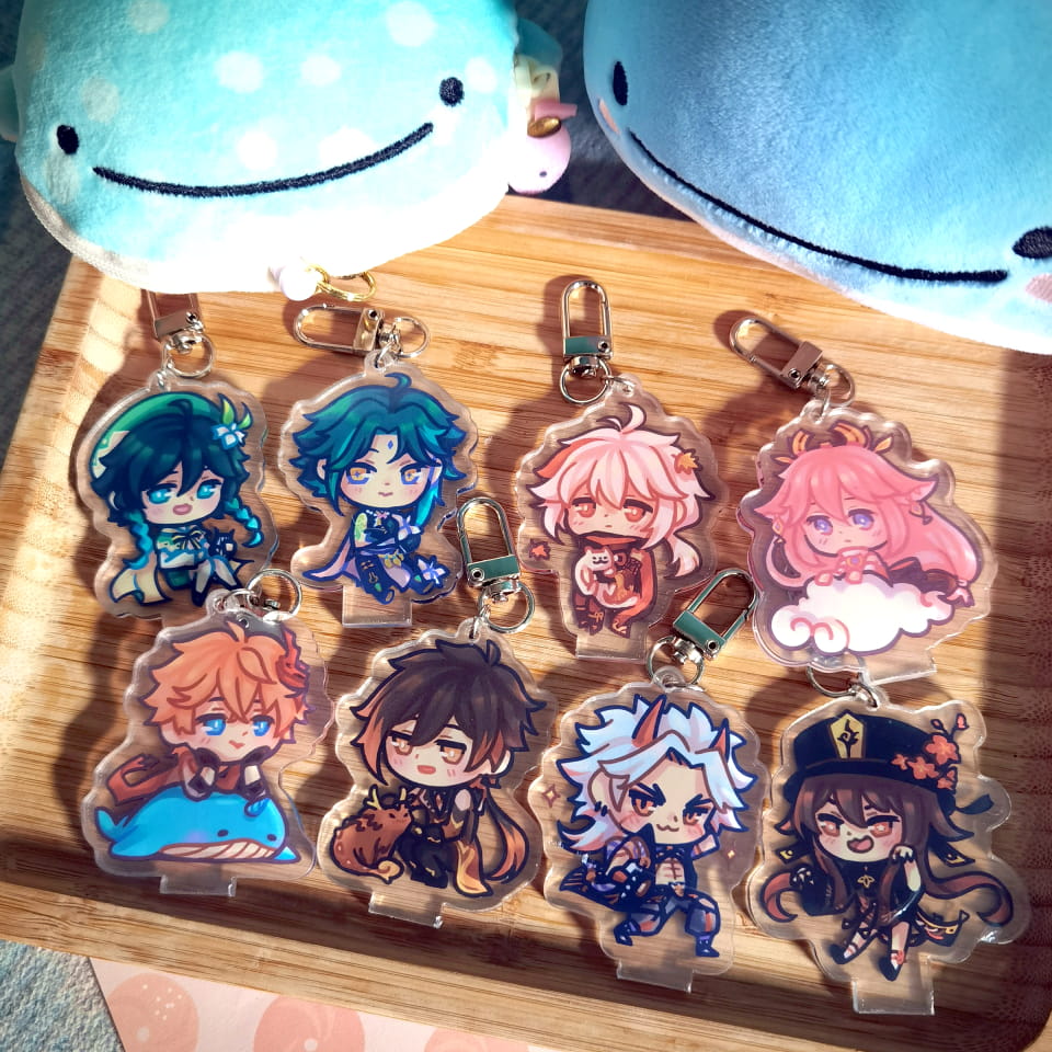 Genshin Impact Standee Keychains