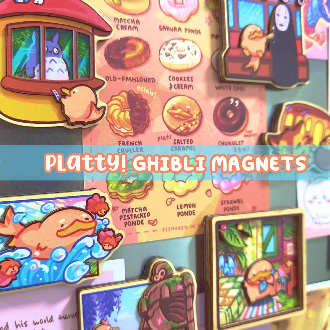 Platty Museum Multilayered Wood Magnets