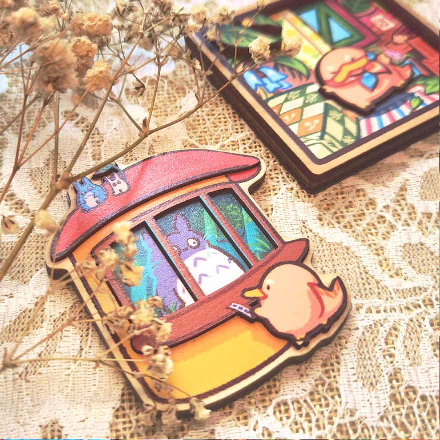 Platty Museum Multilayered Wood Magnets