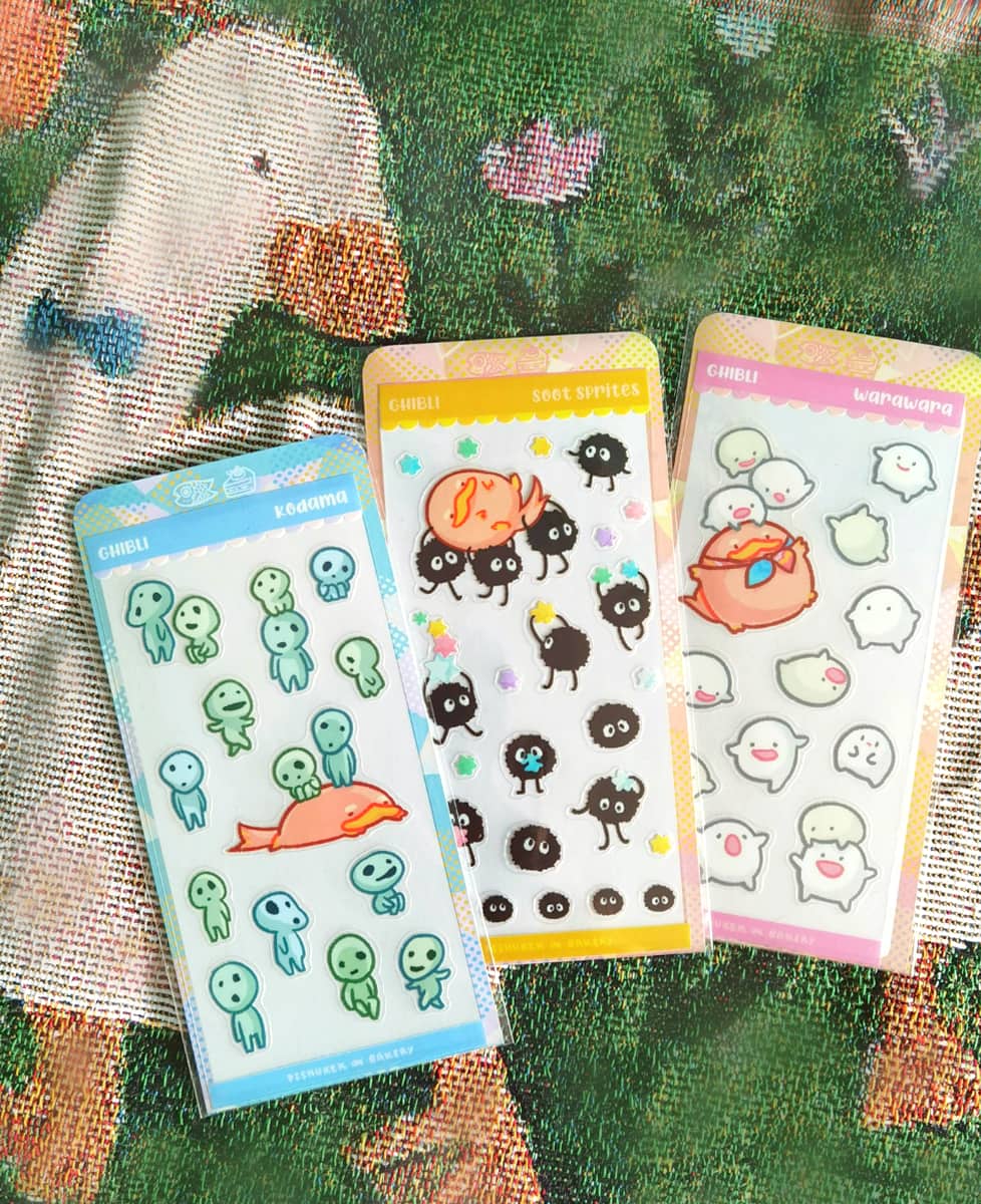 Soot sprites Wara wara Kodama Stickers