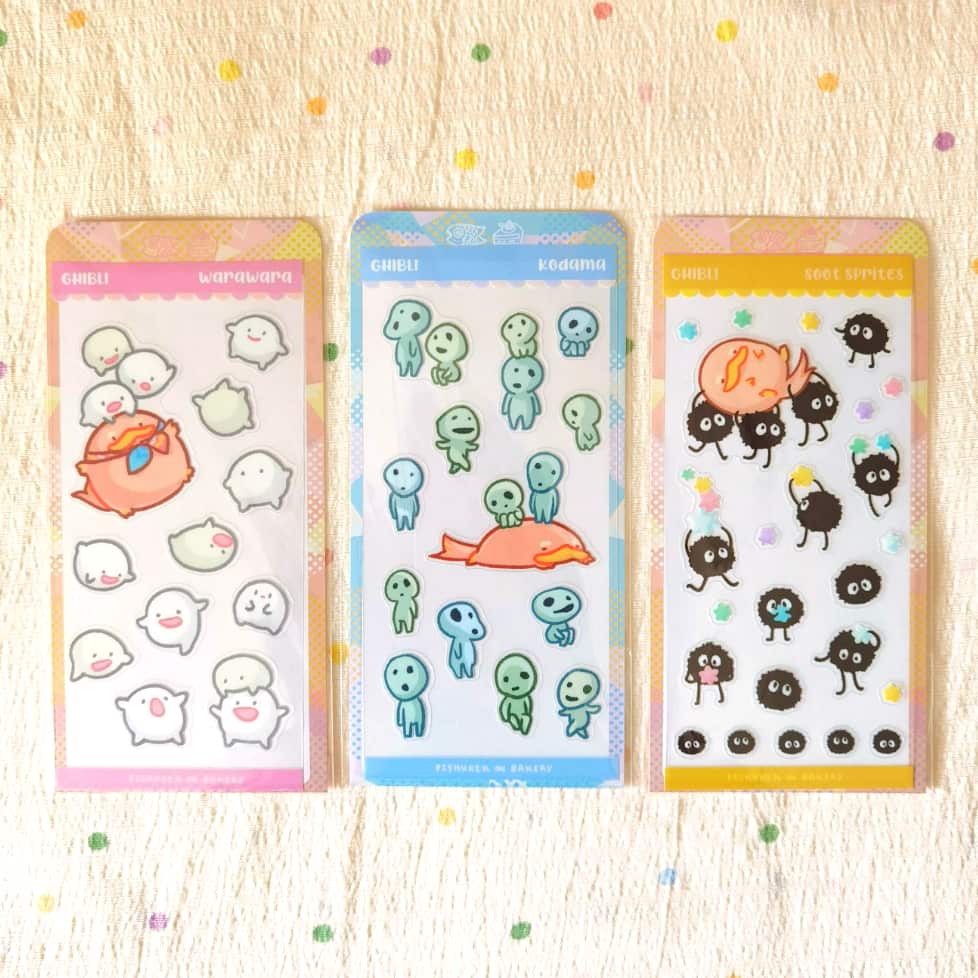 Soot sprites Wara wara Kodama Stickers