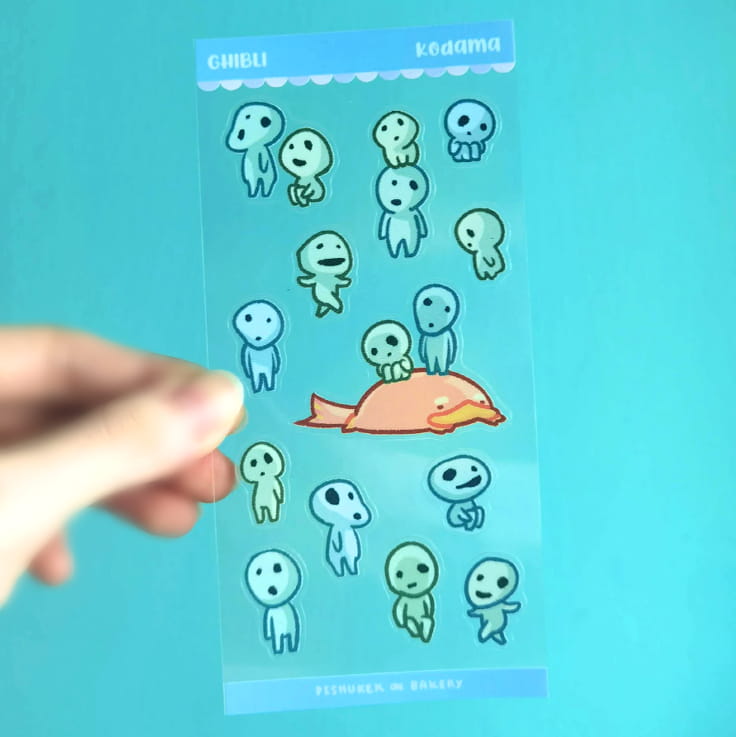 Soot sprites Wara wara Kodama Stickers