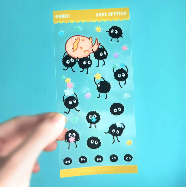 Soot sprites Wara wara Kodama Stickers