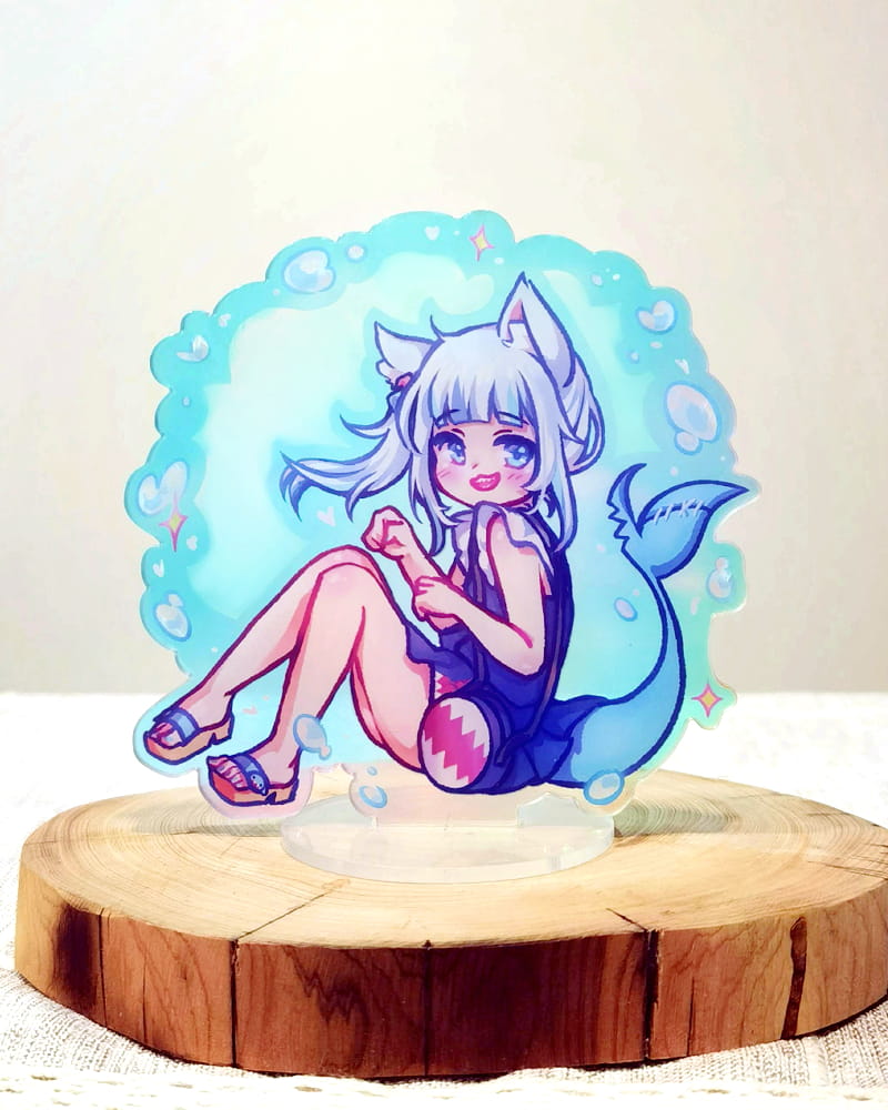 Gawr Gura Standee & Sticker