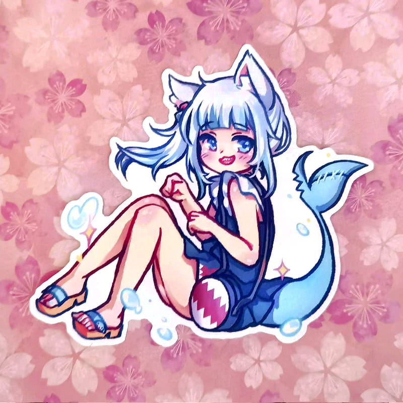 Gawr Gura Standee & Sticker