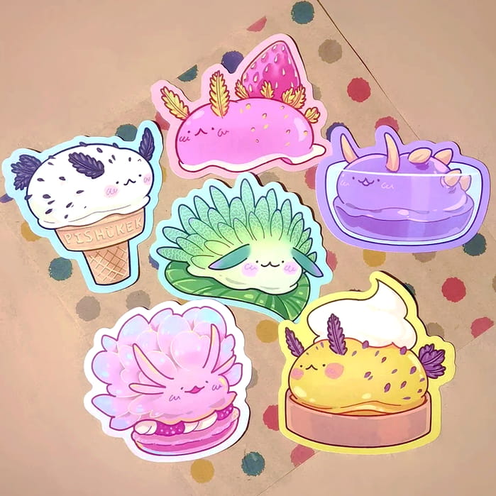 Sea Bunny Dessert Stickers