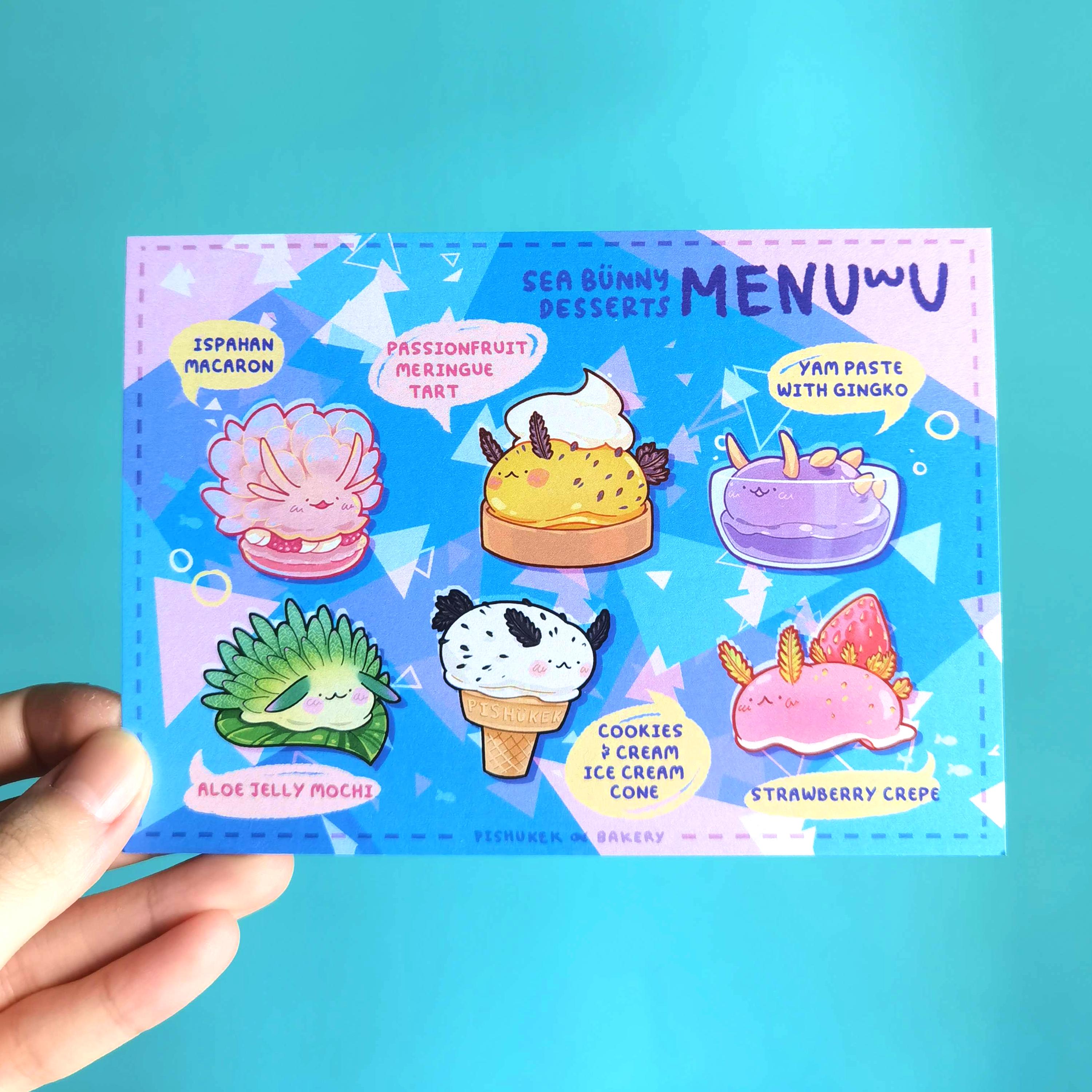 Sea Bunny Dessert Stickers