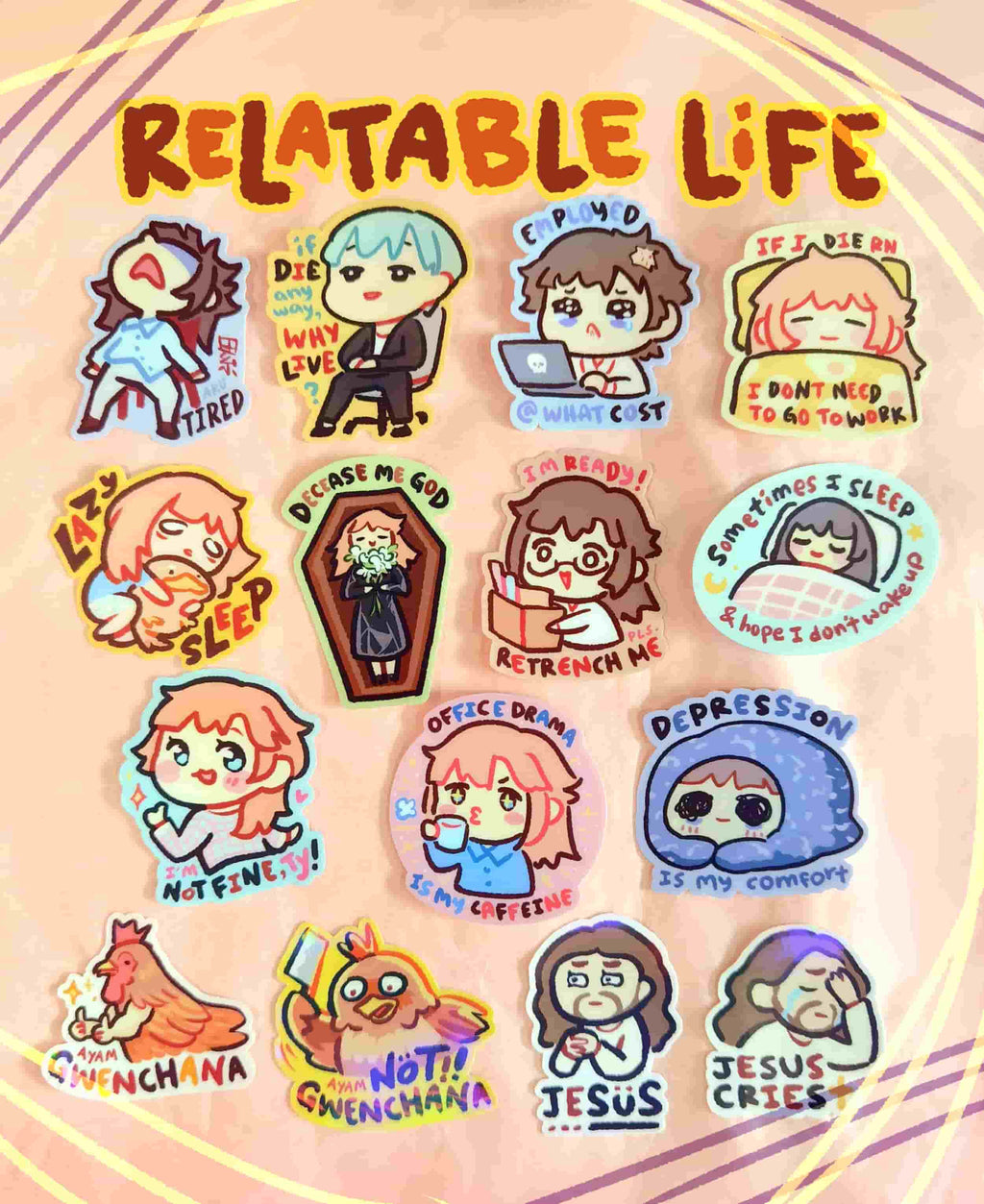 Relatable Life Stickers