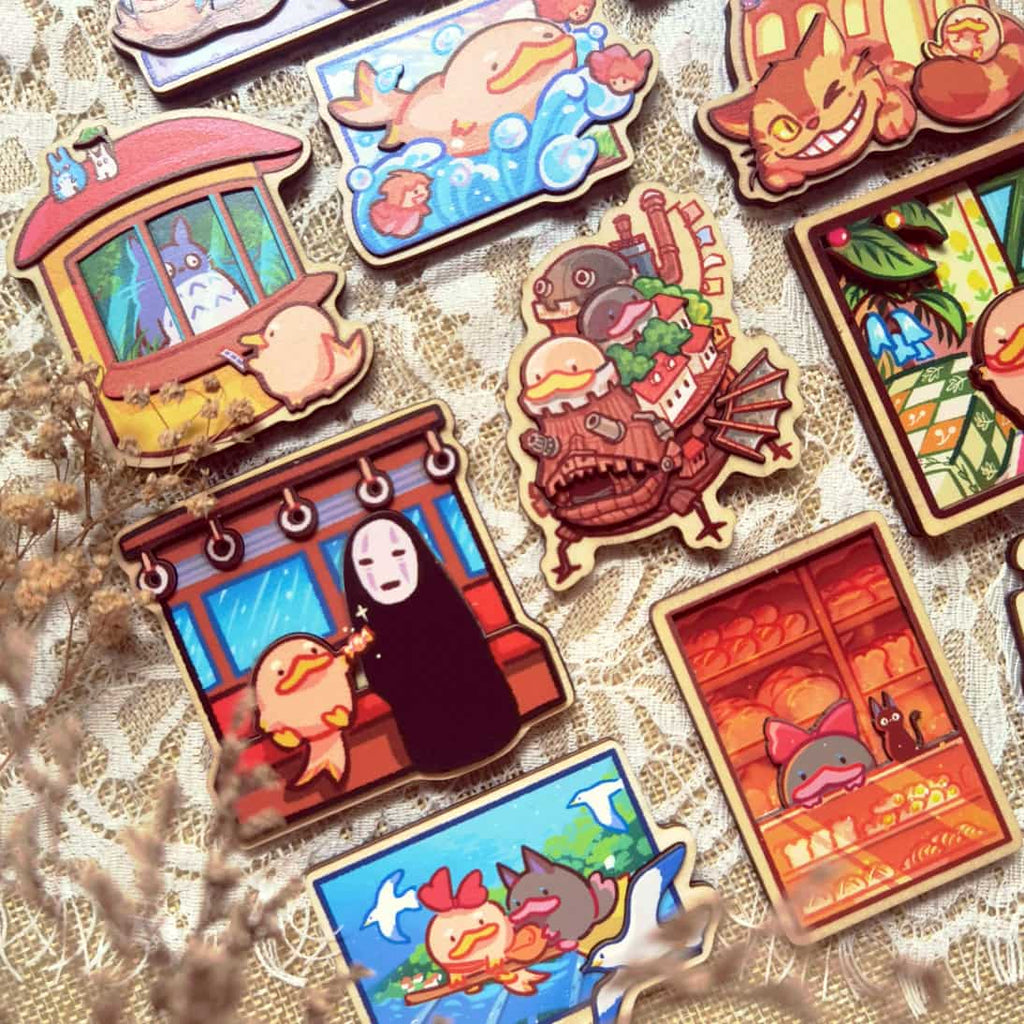Platty Museum Multilayered Wood Magnets