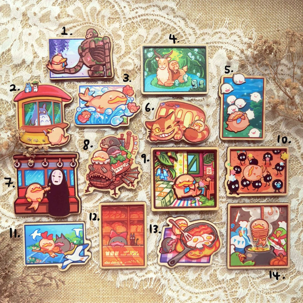 Platty Museum Multilayered Wood Magnets