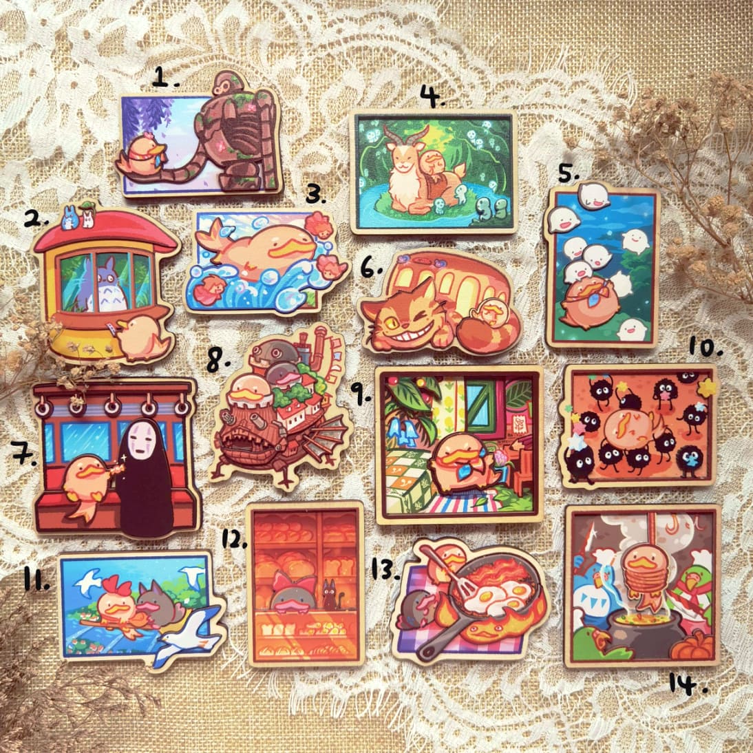 Platty Museum Multilayered Wood Magnets