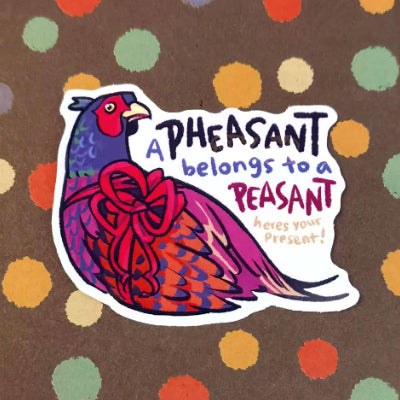 Punny bird stickers