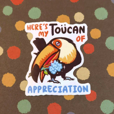 Punny bird stickers