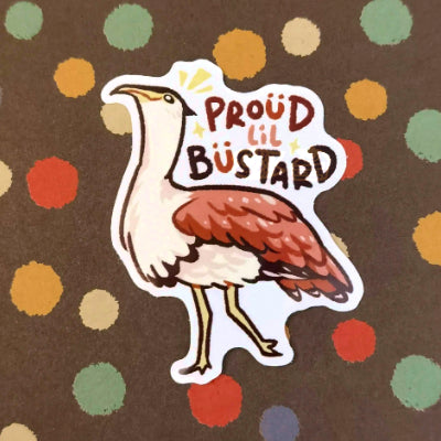 Punny bird stickers