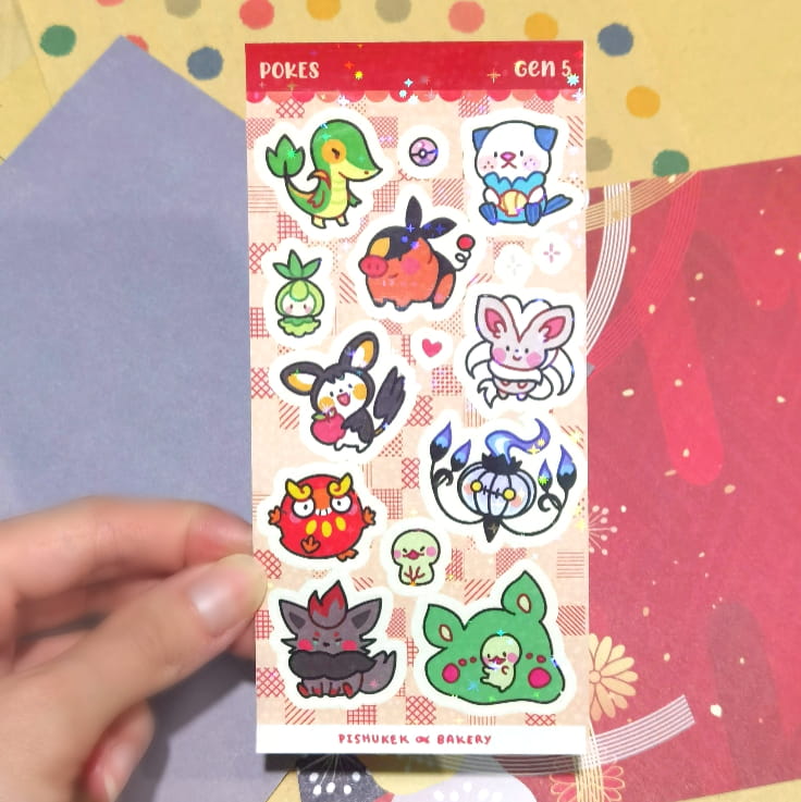 Gen 5 6 7 Pokes Stickers