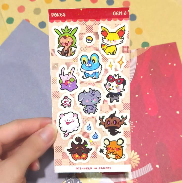 Gen 5 6 7 Pokes Stickers