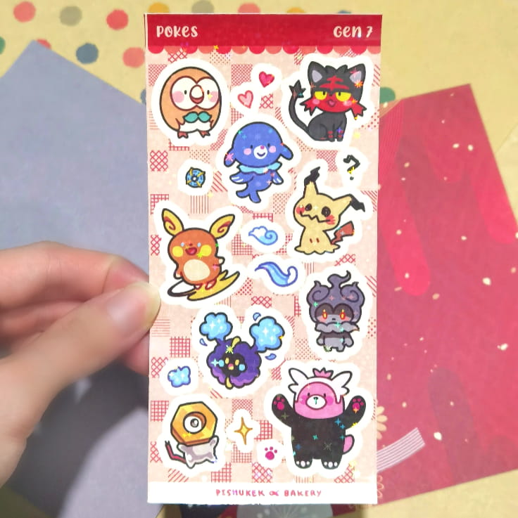 Gen 5 6 7 Pokes Stickers