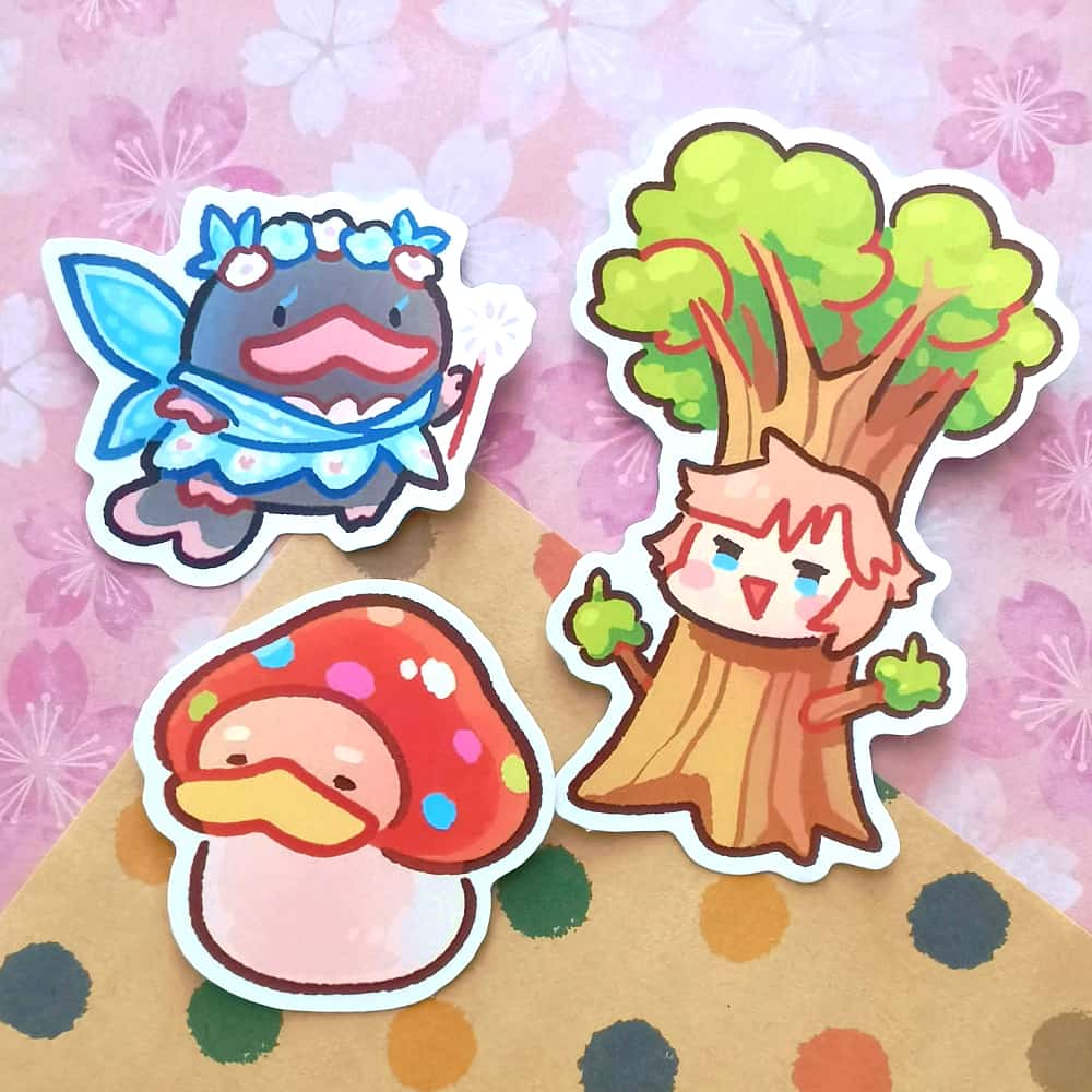 Pishu, Platty & Bleppi Sticker Sets