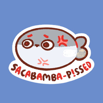 Sacabambaspis Pun Stickers