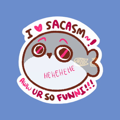 Sacabambaspis Pun Stickers