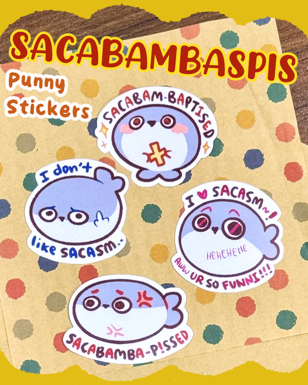 Sacabambaspis Pun Stickers