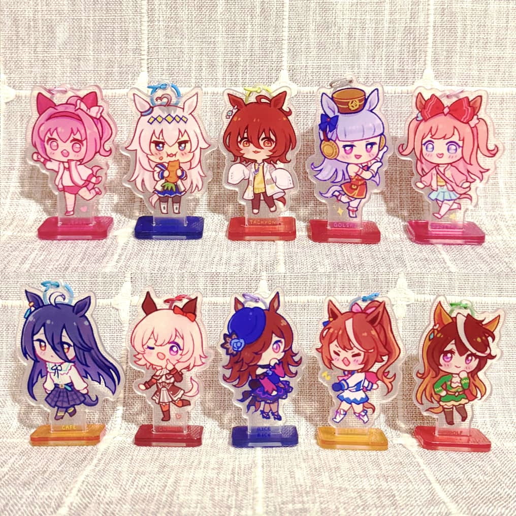 Uma Musume Standee Keychain