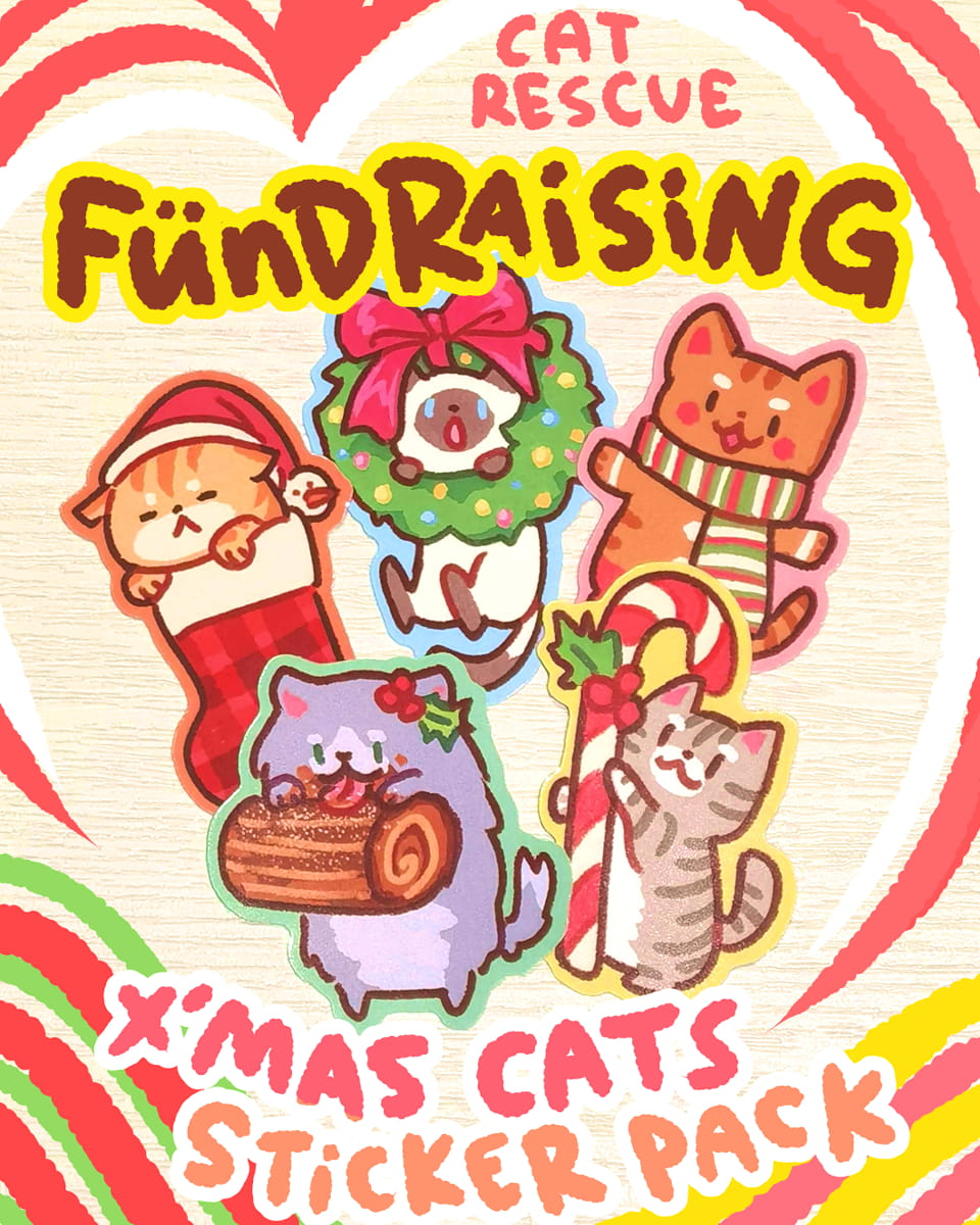 Cats Fundraising Stickers