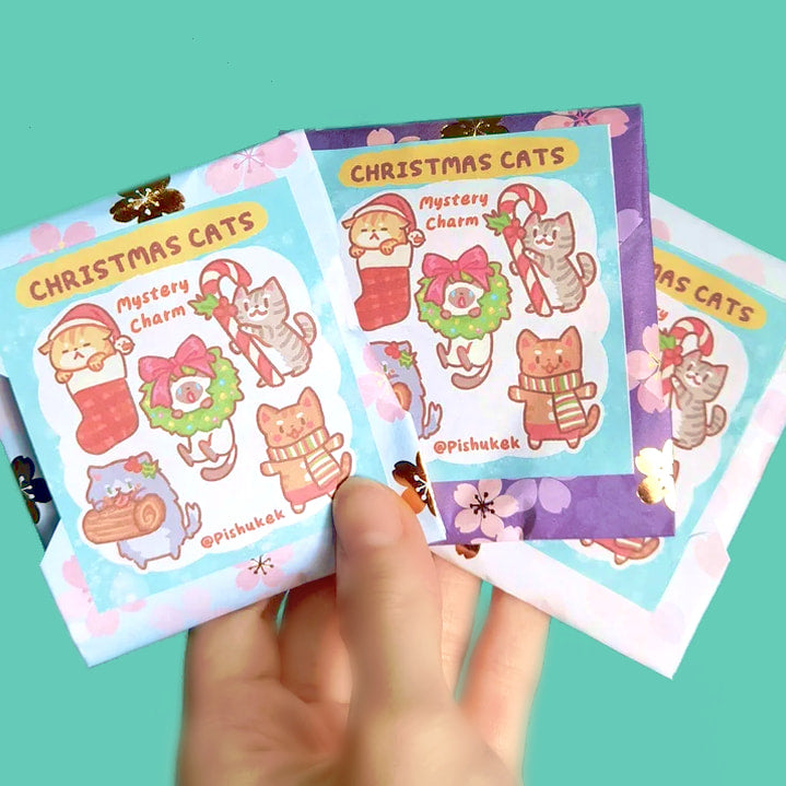 Christmas Cat Charms